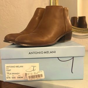 Leather Antonio Melani Booties, Size 9.